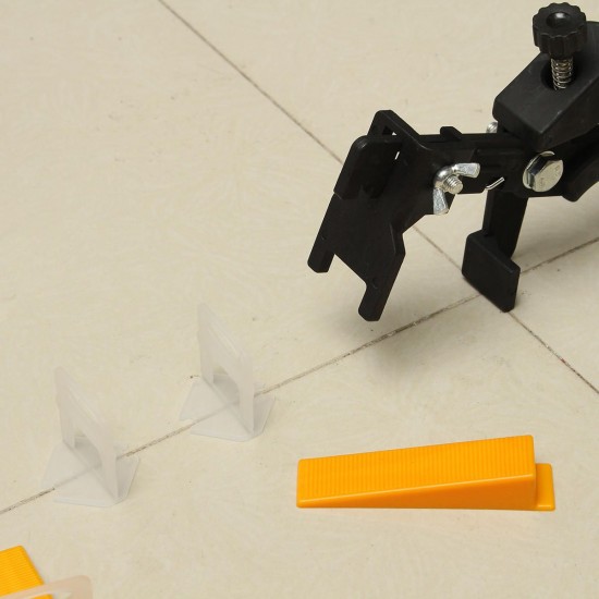 201Pcs 2mm Tile Leveling Spacers System Set 100 Clips + 100 Wedges + Plier Tiling Spacer 201Pcs 2mm Tile Leveling Spacers System Set 100 Clips + 100 Wedges + Plier Tiling Spacer
