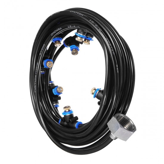 20M+3M Outdoor Mist Coolant System Water Sprinkler Garden Patio Mister Cooling Spray Kits Micro Irrigation Set With 36 Spray Nozzles 20M+3M Outdoor Mist Coolant System Water Sprinkler Garden Patio Mister Cooling Spray Kits Micro Irrigation Set With 36 Spray Nozzles