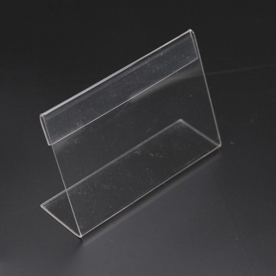 20Pcs 9cmx6cm Acrylic Sign Display Label Price Name Card Tag Holder Stands 20Pcs 9cmx6cm Acrylic Sign Display Label Price Name Card Tag Holder Stands