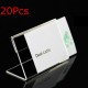 20Pcs 9cmx6cm Acrylic Sign Display Label Price Name Card Tag Holder Stands 20Pcs 9cmx6cm Acrylic Sign Display Label Price Name Card Tag Holder Stands