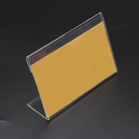 20Pcs 9cmx6cm Acrylic Sign Display Label Price Name Card Tag Holder Stands 20Pcs 9cmx6cm Acrylic Sign Display Label Price Name Card Tag Holder Stands