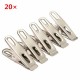 20Pcs Stainless Steel Clips Tent Windproof Securing Hook Buckle