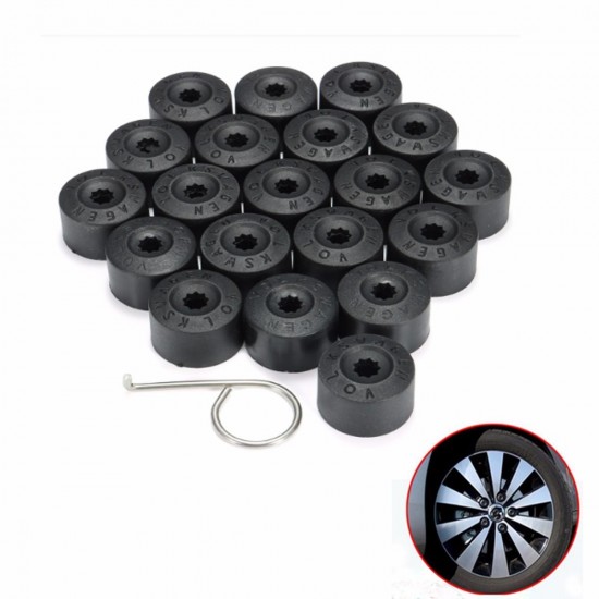 20pcs Wheel Bolt Cap Lug Nut Cover Fits Chock For Car VW Golf Jetta 1K0 601 173 20pcs Wheel Bolt Cap Lug Nut Cover Fits Chock For Car VW Golf Jetta 1K0 601 173