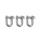 21Pcs Sail Accessories for Triangle or Square Shade Sail Replacement Fitting Tools Kit 21Pcs Sail Accessories for Triangle or Square Shade Sail Replacement Fitting Tools Kit