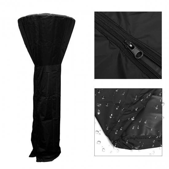 220CM Freestanding Patio Heater Cover Protector Garden Outdoor Polyester Waterproof 220CM Freestanding Patio Heater Cover Protector Garden Outdoor Polyester Waterproof