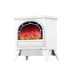 220V 1800W 3D Simulation Fire Electric Fireplace Heater Vertical Household Office