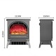 220V 1800W 3D Simulation Fire Electric Fireplace Heater Vertical Household Office