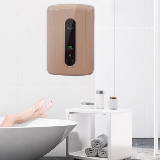 220V 5500W Instant Electric Hot Water Heater Tankless Shower Temperature Display 220V 5500W Instant Electric Hot Water Heater Tankless Shower Temperature Display