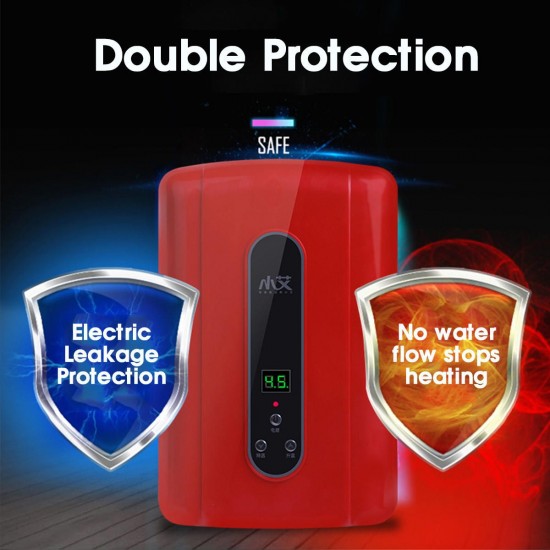 220V 5500W Instant Electric Hot Water Heater Tankless Shower Temperature Display 220V 5500W Instant Electric Hot Water Heater Tankless Shower Temperature Display