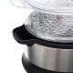 220V 800W 3 Tier Electric Food Steamer Timing Home Kitchen Fish Cooking Machine