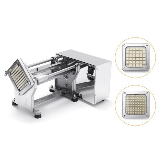 220V Electric Potato Chip Cutter French Fries Cutting Slicer Stainless Steel Machine 220V Electric Potato Chip Cutter French Fries Cutting Slicer Stainless Steel Machine
