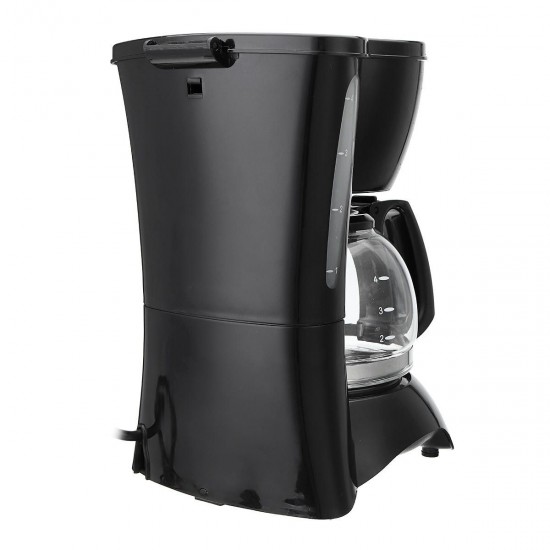 220V Small Drip Commercial American Coffee Machine Automatic Maker Insulation 4-6 People