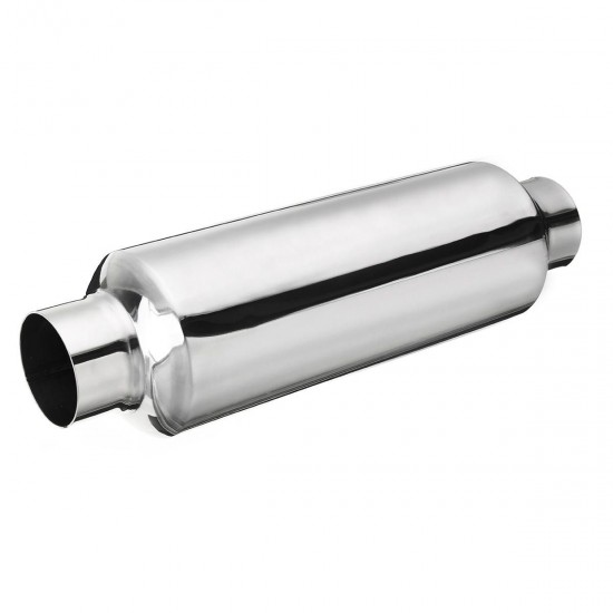 2.25'' Inlet/Outlet Stainless Steel Universal Exhaust Turbine Muffler Resonator 2.25'' Inlet/Outlet Stainless Steel Universal Exhaust Turbine Muffler Resonator