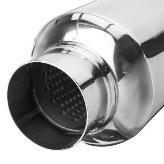 2.25'' Inlet/Outlet Stainless Steel Universal Exhaust Turbine Muffler Resonator 2.25'' Inlet/Outlet Stainless Steel Universal Exhaust Turbine Muffler Resonator
