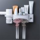 2/3/4 Cups Automatic Toothpaste Toothbrush Holder Wall Hanging Hair Dryer Rack 2/3/4 Cups Automatic Toothpaste Toothbrush Holder Wall Hanging Hair Dryer Rack