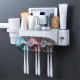 2/3/4 Cups Automatic Toothpaste Toothbrush Holder Wall Hanging Hair Dryer Rack