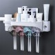 2/3/4 Cups Automatic Toothpaste Toothbrush Holder Wall Hanging Hair Dryer Rack 2/3/4 Cups Automatic Toothpaste Toothbrush Holder Wall Hanging Hair Dryer Rack