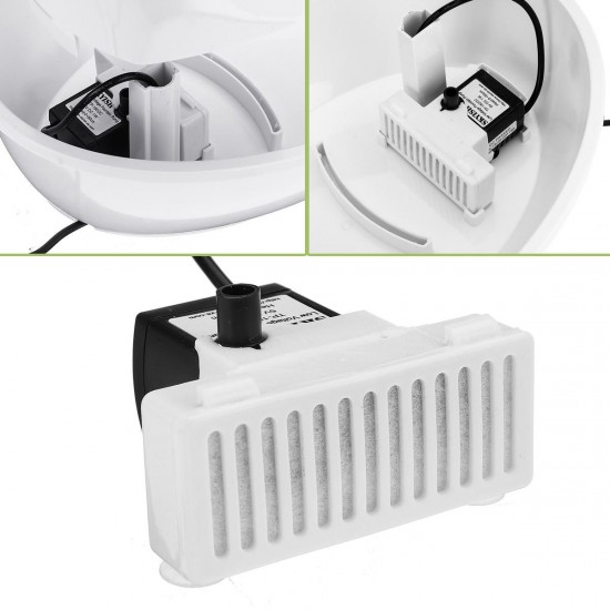 2.36L Pet Cat Dog Bowl Drinking Water Fountain Automatic Electric Dispenser Fliter 2.36L Pet Cat Dog Bowl Drinking Water Fountain Automatic Electric Dispenser Fliter