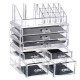 23X30cm Desktop 3-layer Free Combination Drawer Type Transparent Acrylic Cosmetics Makeup Brushes Storage Box Household