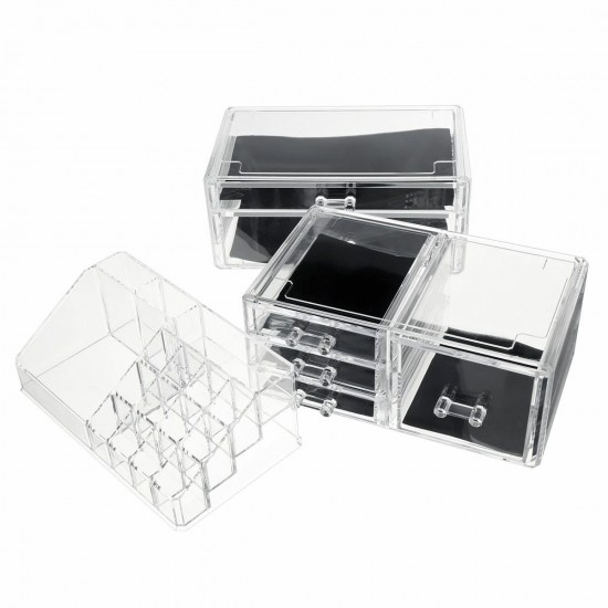 24*15*30cm Acrylic Injection Molding Processing Cosmetic Organizer Storage Rack DIY Desktop Finishing Box