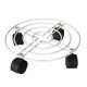 25-40cm Plant Pot Round Wheels Mover Trolley Caddy Garden Plate Metal Stand Rolling Plant