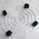 25-40cm Plant Pot Round Wheels Mover Trolley Caddy Garden Plate Metal Stand Rolling Plant