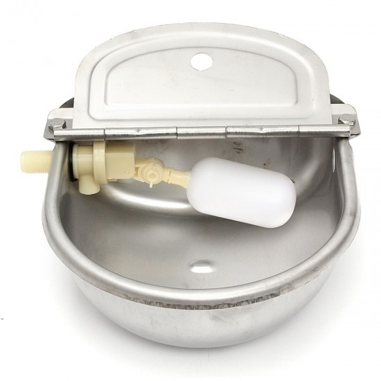 2.5L Stainless Steel Automatic Water Trough Float Valve Farm Horse Cow Sheep Drink Bowl 2.5L Stainless Steel Automatic Water Trough Float Valve Farm Horse Cow Sheep Drink Bowl