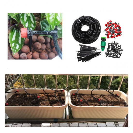 25m Water Irrigation Kit Micro Drip Watering System Automatic Plant Garden 25m Water Irrigation Kit Micro Drip Watering System Automatic Plant Garden