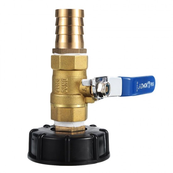 25mm S60x6 IBC Faucet Tank Adapter Pagoda Thread Outlet Tap Connector Replacement Valve Fitting Parts for Home Garden Water Connectors