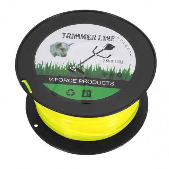 2.5mm x 120m Strimmer Trimmer Line Brushcutter Wire Nylon Cord Mower Rope Tools Kit 2.5mm x 120m Strimmer Trimmer Line Brushcutter Wire Nylon Cord Mower Rope Tools Kit