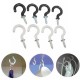 25pcs 30mm Plastic Cup Hook Wall Question Mark Hook Eyebolt Screws 25pcs 30mm Plastic Cup Hook Wall Question Mark Hook Eyebolt Screws