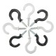 25pcs 30mm Plastic Cup Hook Wall Question Mark Hook Eyebolt Screws 25pcs 30mm Plastic Cup Hook Wall Question Mark Hook Eyebolt Screws