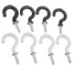 25pcs 30mm Plastic Cup Hook Wall Question Mark Hook Eyebolt Screws 25pcs 30mm Plastic Cup Hook Wall Question Mark Hook Eyebolt Screws