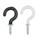 25pcs 30mm Plastic Cup Hook Wall Question Mark Hook Eyebolt Screws 25pcs 30mm Plastic Cup Hook Wall Question Mark Hook Eyebolt Screws
