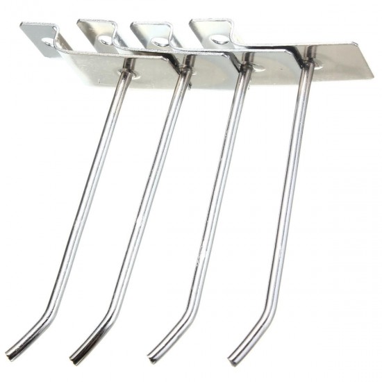 25pcs Slatwall Single Hook Pin Shop Display Fitting Prong Hanger 100×3.2mm 25pcs Slatwall Single Hook Pin Shop Display Fitting Prong Hanger 100×3.2mm