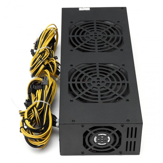 2800W Miner Mining Power Supply Mining Rig Machine with Four Fans For A6 A7 s5 s7 B3 E9 L3+ R4 Miner
