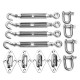 28Pcs Sail Accessories for Triangle or Square Shade Sail Replacement Fitting Tools Kit 28Pcs Sail Accessories for Triangle or Square Shade Sail Replacement Fitting Tools Kit