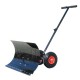 29 Inch Wheeled Snow Shovel Adjustable Height Multi-angle Snow Pusher Garden Snow Plow Shovel with Wheels