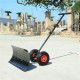 29 Inch Wheeled Snow Shovel Adjustable Height Multi-angle Snow Pusher Garden Snow Plow Shovel with Wheels 29 Inch Wheeled Snow Shovel Adjustable Height Multi-angle Snow Pusher Garden Snow Plow Shovel with Wheels
