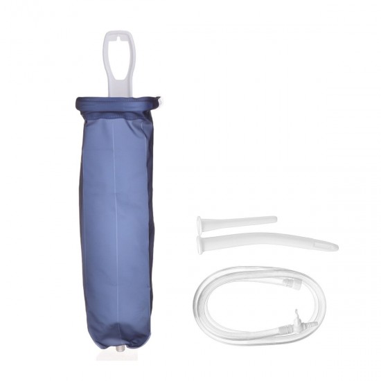 2L/1.6L Reusable Douche Colonic Silicone Pipe Enema Bag Vaginal Washing Hose Kit