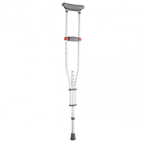 2Pcs Adjustable Height Underarm Crutched Aluminium Alloy Material Walking Stick Tools Kit