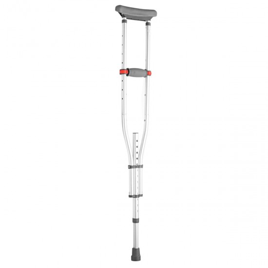 2Pcs Adjustable Height Underarm Crutched Aluminium Alloy Material Walking Stick Tools Kit 2Pcs Adjustable Height Underarm Crutched Aluminium Alloy Material Walking Stick Tools Kit