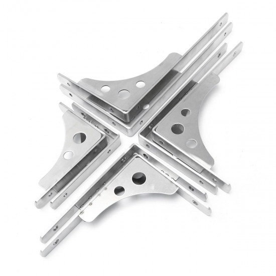 2Pcs Stainless Steel Wall Shelf Brackets Triangle Mount L Household Fixing Frames 2Pcs Stainless Steel Wall Shelf Brackets Triangle Mount L Household Fixing Frames