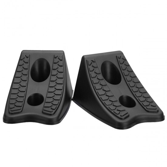 2Pcs/Set Rubber Wheel Chock Chocks Stop Brake Wedges Car Caravan Trailer Truck Block 2Pcs/Set Rubber Wheel Chock Chocks Stop Brake Wedges Car Caravan Trailer Truck Block