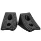 2Pcs/Set Rubber Wheel Chock Chocks Stop Brake Wedges Car Caravan Trailer Truck Block 2Pcs/Set Rubber Wheel Chock Chocks Stop Brake Wedges Car Caravan Trailer Truck Block