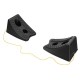 2Pcs/Set Rubber Wheel Chock Chocks Stop Brake Wedges Car Caravan Trailer Truck Block 2Pcs/Set Rubber Wheel Chock Chocks Stop Brake Wedges Car Caravan Trailer Truck Block