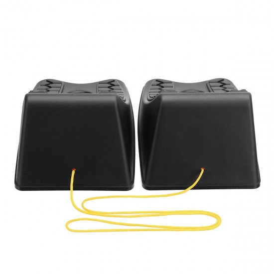 2Pcs/Set Rubber Wheel Chock Chocks Stop Brake Wedges Car Caravan Trailer Truck Block