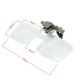 2X Magnification Hand Free Glasses Style Magnifier Loupe With Clip For Reading