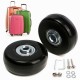 2pcs Luggage Suitcase Replacement Wheels Axles Deluxe Repair 50×22mm
