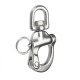 2pcs 316 Stainless Steel Quick Release Boat Anchor Chain Eye Shackle SwiveI Snap Hook
